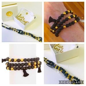 📿GORJANA 18K GOLD & BLACK ONYX MALA BEADS!💰